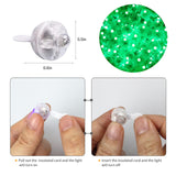 Aogist 100pcs Green Balloon Light, Long Standby Time Waterproof Mini Ball Light, Round LED Lamp for Paper Lantern Balloon Party,Wedding,Birthday,Festival,New Year and Christmas Decorative