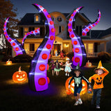 Danxilu 14 FT Huge Halloween Inflatables Octopus Tentacles Built-in LED Lights Inflatable Blow Up Yard Decoration for Halloween Outdoor Decorations Holiday Party Decor Lawn Outside