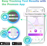 Easy@Home Ovulation & Pregnancy Test Strips Kit: 40 Ovulation Strips and 10 Pregnancy Tests– Accurate Fertility Tracker OPK - Powered by Premom Ovulation APP | 40LH + 10HCG + 50 Urine Cups