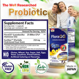 LABO Nutrition FloraGG, Lactobacillus Rhamnosus GG 25 Billion CFU Active Probiotics & Sunfiber Prebiotic Fiber Supplement, Support Healthy Intestinal, Immune Health| Delayed Release & Gluten Free 60s