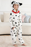 DELEY Unisex One Piece Animal Kids Dalmatian Onesie, Animal Pajamas Halloween Cosplay Costume for Women and Mens Parent-Child Sleepwear