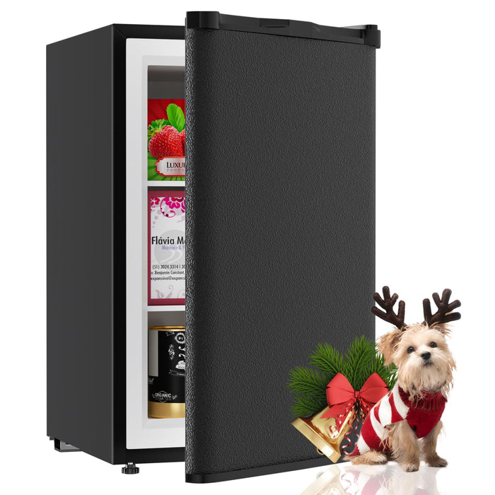 Muhub 7.0 Cu Ft Chest Freezer – Compact Deep Freezer with 7-Level Thermostat, Removable Basket & Top Opening, for Home Kitchen(Black,7.0)