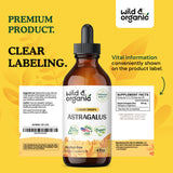 Astragalus Tincture - Immune Support Supplement w/Astragalus Root Organic - Vegan Astragalus Root Tincture for Immunity Boost - Alcohol-Free Adaptogenic Drops w/Astragalus Extract - 4 oz