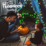 JMEXSUSS Connectable 100 LED Green Halloween Lights, 8 Modes Green Christmas Lights Plug-in, 33ft Clear Wire Green Christmas String Lights Indoor Outdoor Waterproof for Halloween Xmas