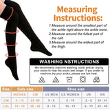 Bluemaple Thigh High Compression Socks for Women and Men Circulation(3 Pairs) Over the Knee-Best Support for Running,Travel (Large-X-Large, Assorted)