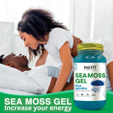 Max Fit Sea Moss Gel Organic Raw (12 Flavors) 24oz Wildсrafted Gold Sea Moss Gel from Saint Lucia | 92 Vitamins and Minerals | Pure Raw+Non-GMO | Vegan Superfood