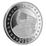 Generic 1 oz 2024 Trump Survives : Fight fight fight! Silver Round