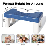 Toilet Stool Poop Stool Adult, Sturdy Plastic Toilet Step Stool for Adults, Portable Toilet Poop Foot Stool for Bathroom, Potty Stool Squat for Kids Seniors, Easy to Wash - US Patented