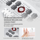 Foot Spa Bath Massager with Heat, Epsom Salt,Bubbles, Vibration and Red Light,8 Massage Roller Pedicure Tub for Stress Relief,Foot Soaker Acupressure Points&Temperature Control