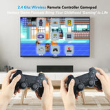 Hikonia Retro Game Console with 20000 Games,Plug & Play Video Game Console 9 Emulators Classic Games,4K HDMI Output for TV,Dual Controllers Birthday Gifts for Boys & Girls 64G