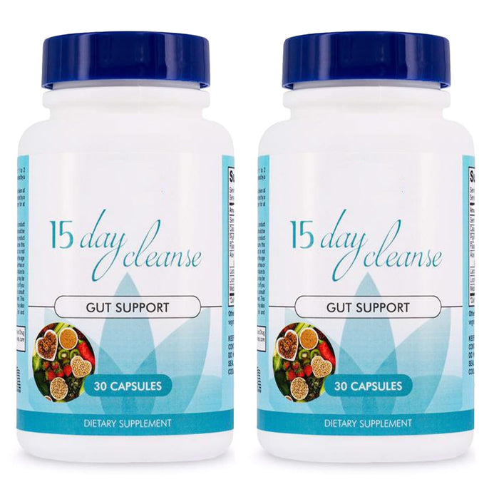 XLATD 15 Day Gut Cleanse - Gut and Colon Support,15 Day Cleanse,Pastillas De Los 15 Dias para Limpiar El Colon,15 Days Gut Cleanse,Help Gut Cleanse&Colon Cleanse,Focus On Gut Health for Women (2pcs)