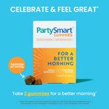 Himalaya PartySmart Gummies, 2 Gummies for a Better Morning, Liver Support, Better Morning After Drinking, Plant-Based, Vegan, Gluten Free, No Artificial Colors, 14 Gummies, 250 mg per Serving