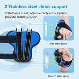 Big Toe Splint for Women & Men, Broken Big Toe Support Brace for Big Toe Fracture Fixation, Sports Sprains, Injuries, Adjustable Big Toe Protector with 2 Aluminum Bars for Day & Night Use - Right