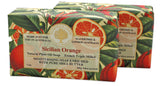 Wavertree & London Sicilian Orange Scented Natural Soap (2 Bars), 7oz Moisturizing French Triple Milled Soap Bars enriched with shea butter - Pure Plant Oil Bath & Body Soap for All Skin Types