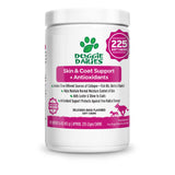 Doggie Dailies Skin & Coat Supplement + Antioxidant Support, 225 Soft Chews, Salmon Oil for Dogs Skin and Coat with Collagen, Omega 3, Krill Oil, Biotin, & Coconut Oil for Dogs