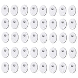 40PCS TENS/EMS Unit Replacement Pads, Upgraded 3rd Gen Large Premium Super Sturdy Snap Electrode Patches with Self-Adhesive Performance for Pain & Muscle Relief Reusable Up to 30 Times (S, White)