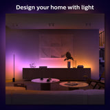 Philips Hue Indoor 6-Foot Smart LED Light Strip Base Kit with Plug - Flowing Multicolor Effect - 1 Pack - Control with Hue App - Works with Alexa, Google Assistant and Apple HomeKit