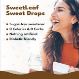 SweetLeaf Stevia Liquid Sweet Drops - Chocolate Flavored Drops, Stevia Liquid Sweetener, Zero-Calorie, Sugar-Free Syrup Alternative for Keto Coffee, Baking, Shakes, 2 Fl Oz (Pack of 2)