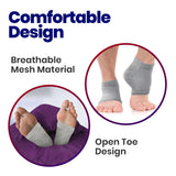 Moisturizing Socks for Women & Men | Aloe Vera Cracked Heel Treatment | Foot Callus Remover | Aloe Socks for Cracked Heels & Dry Cracked Feet | Lotion Infused Gel Heel Socks (Large - 3 Pairs)