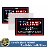 Trump 2024 Flags 3x5 Outdoor Double Sided- Take America Back Donald Trump Black Flag Banner Heavy Duty 3 Ply for President Flag 4 Rows Stitched with 2 Brass Grommets