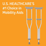 Medline Standard Aluminum Crutches, Youth