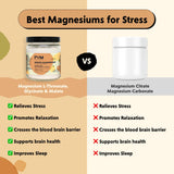 Magnesium Glycinate, Magnesium L-Threonate, & Magnesium Malate Powder by PYM (30 Servings) Sleep Aid & Mood Support Supplement for Stress