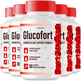 (5 Pack) Glucofort, Max Advanced Blood Support Formula Capsules