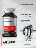 Horbäach Caffeine Pills 200mg | with Green Tea | 300 Tablets | Vegetarian, Non-GMO & Gluten Free