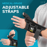 BraceAbility Wrist and Thumb Spica Splint - De Quervain's Tenosynovitis Long Forearm Cast Stabilizer for Tendonitis, Sprains, Thumb Brace for Arthritis Pain and Support - (S Left Hand)