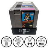 Collector Craft, Black, NES Compatible Cartridge Holder, NES Game Tray, Holds 10 Games, Clutter Reducing, Retro Video Game Collection, Works with Nintendo Entertainment System NTSC and PAL Cartridges