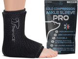 TheraICE Ankle Ice Pack Wrap PRO for Swelling, Reusable Ankle Ice Pack for Sprained Ankle Injuries, Cold Therapy, Plantar Fasciitis Relief, Achilles Tendonitis, FocusZones for Extra Cooling & Pressure