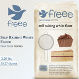 FREEE Gluten Free Self Raising White Flour | All Purpose Flour | for Cakes, Muffins & Pancakes Baking | Imported from UK | Baking Foods | 35.27 Oz (1kg)