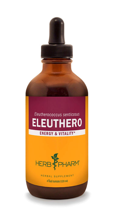 Herb Pharm Eleuthero (Siberian Ginseng) Root Liquid Extract for Energy and Stamina, Cane Alcohol, 4 Ounce