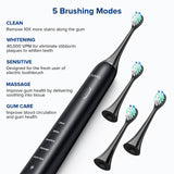 All-in-One Water Flosser&Ultrasonic Toothbrush Combo - Extra Capacity Electric Water Toothbrush w/ 7 Jet Tips&4 Brush Heads for Whitening-Ultimate Power Electric Flosser for Dental Care