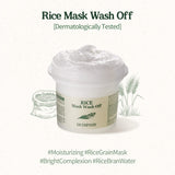 SKINFOOD Rice Mask Wash Off 3.5oz / Gently Exfoliates the Skin/Softening with Nutrient Rich Rice