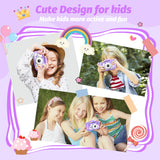 2024 Upgrade Kids Camera, Christmas Birthday Gifts for Girls Boys, 1080P HD Selfie Digital Video Camera for Toddlers, Cute Portable Little Girls Boys Gifts Toys for 3 4 5 6 7 8 9 Years Old