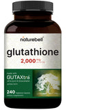 NatureBell Glutathione Supplement 2,000mg Per Serving, 240 Veggie Capsules | 98%+ Purity Verified, Bioavailable Reduced Glutathione Pills, Active Form, Master Antioxidant – Vegan Friendly & Non-GMO