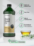 Horbäach Black Seed Oil Liquid 16oz | 4600mg | Cold Pressed Nigella Sativa Supplement | Vegetarian, Non-GMO, Gluten Free, and Solvent Free Formula