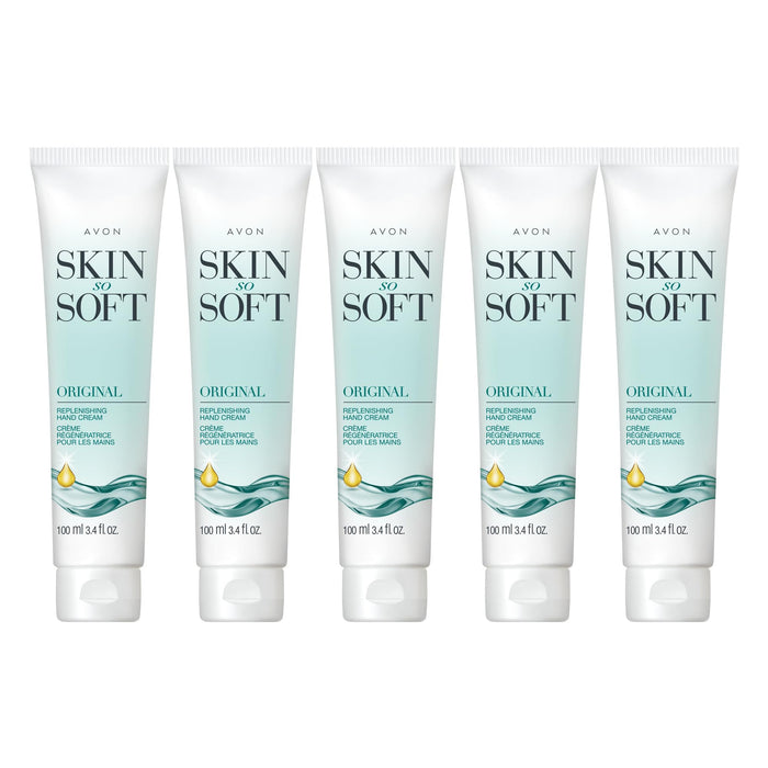 Avon Skin So Soft Original Replenishing Hand Cream - 5 Pack