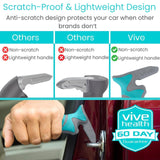 Vive Car Handle Assist for Elderly - Scratch Proof Latch - Auto Grab Bar Cane Support Aid - Standing Mobility Safety Tip to Help Get Out - Portable Assistive Device for Seniors, Handicapped