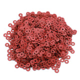 MroMax 2000PCS Insulating Washer M4 Red Vulcanized Fiber Washer 0.39" x 0.16" x 0.04" Insulation Gasket for Motherboard