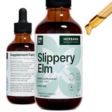 Slippery Elm Bark 4 fl oz Liquid Extract - Gut Health, Respiratory & Immune Support - Ulmus Rubra Tincture - Natural Herbal Drops for Man & Woman - Family Size - High Potency - 90-Day Supply