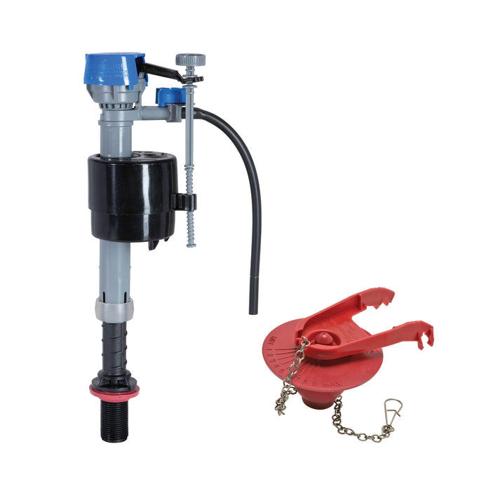 Fluidmaster K-400H-039 Toilet Fill Valve & 2-Inch Flapper Repair Kit