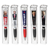 Trump Collectors Set Ballpoint Pen, Black Grip, MAGA Trump 2024 Design, Trump Merchandise Donald Trump Gifts for Men & Women, Make America Great Again Donald Trump Pen - Imprinted In USA (3-Sided Pen)