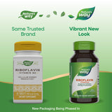 Nature's Way Riboflavin Vitamin B2, Supports Cellular Energy Production*, Vegan, 30 Tablets (Packaging May Vary)