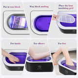 Paraffin Wax Machine for Hand and Feet - Karite Paraffin Wax Bath 4000ml Paraffin Wax Warmer Moisturizing Kit Auto-time and Keep Warm Paraffin Hand Wax Machine