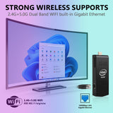 Mini PC Stick Windows 11 Pro,Intel Compute Stick with Celeron J4125,8GB RAM 256GB M.2 SSD (up to 1TB),PC Stick Support Auto Start/Gigabit Ethernet/WiFi/BT,Home/Business Pocket Computer