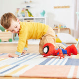 Spidey and his Amazing Friends Marvel Dance 'N Crawl Spidey, Interactive Plush Toy with 20 Phrases & Sounds, 2 Songs, Super Hero Toys for Kids 3 & Up