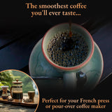 BLACK IVORY COFFEE Mahout's Blend - An Exquisite Blend of The World's Most Expensive Coffee, Elephant Refined Low Acid Coffee and Medium Roast Arabica Coffee Beans, Luxury Coffee Lovers Gifts