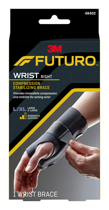 FUTURO Compression Stabilizing Wrist Brace, Breathable, Large/X-Large